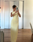 Draped Sleeveless Dress