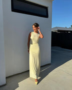 Draped Sleeveless Dress