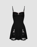 Strappy Dress with Ribbon Details