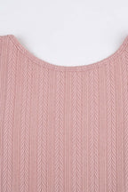 Cable-Knit Dress with an Open Back