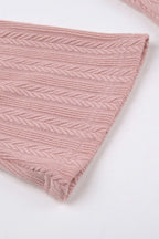 Cable-Knit Dress with an Open Back