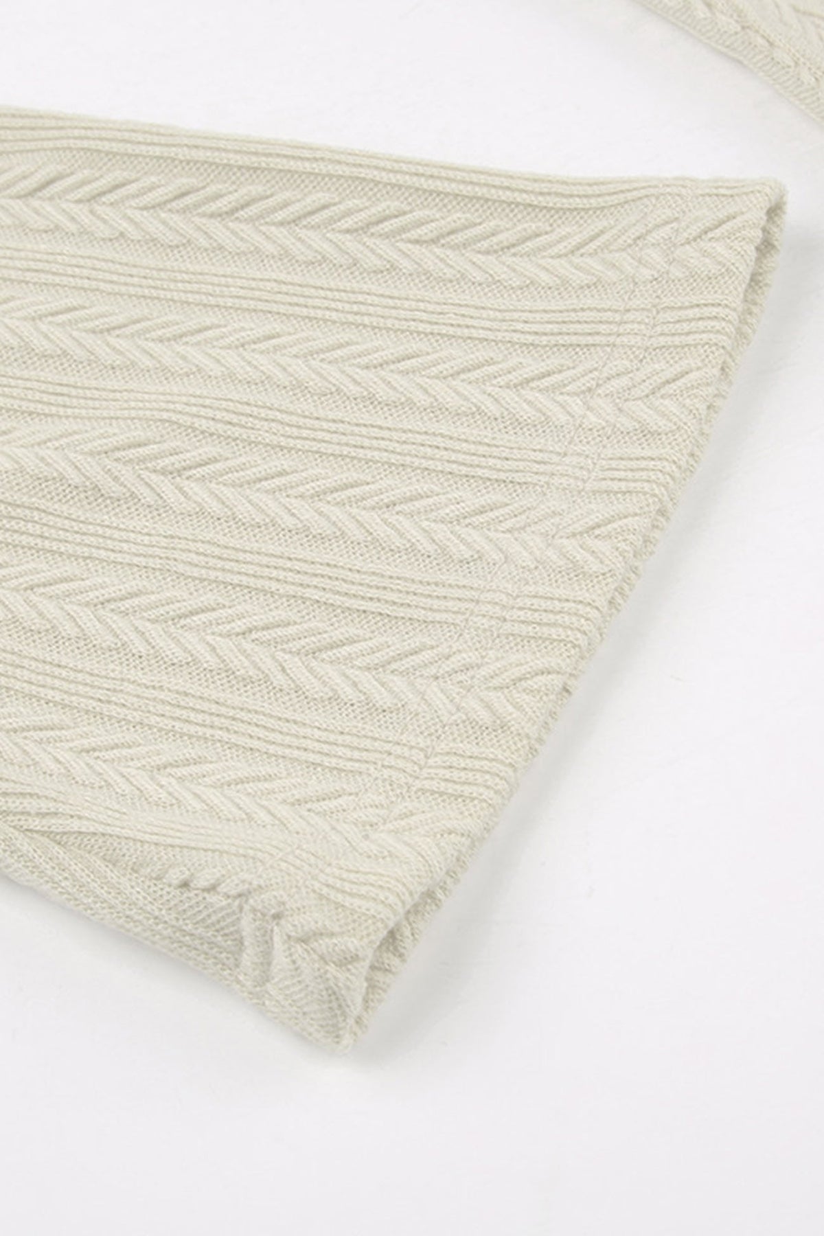 Cable-Knit Dress with an Open Back