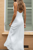 Strappy Dress with Ruffle Details
