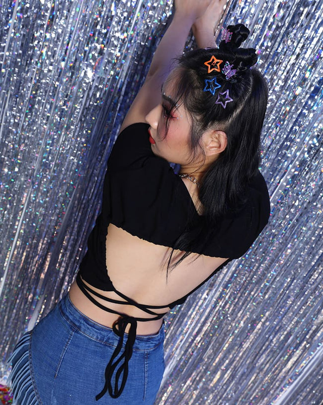 Strappy Cropped Top with an Open Back Main image