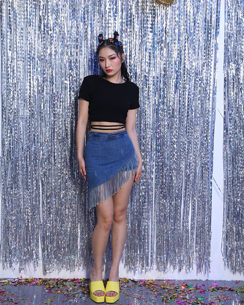 Strappy Cropped Top with an Open Back