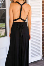 Strappy Maxi Dress with an Open Back