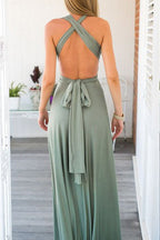 Strappy Maxi Dress with an Open Back