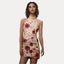 Fitted Dress with Embroidery