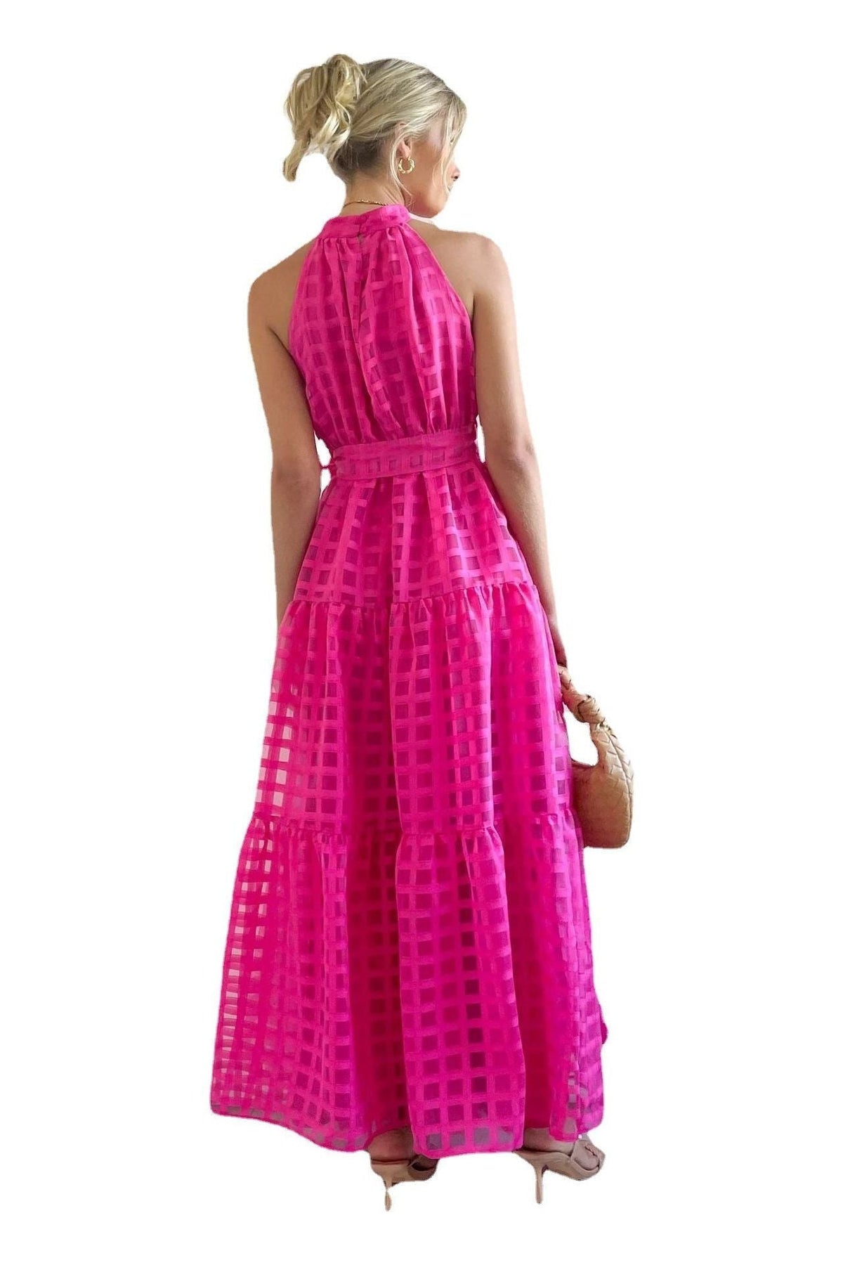 Relaxed-Fit Sleeveless Long Dress