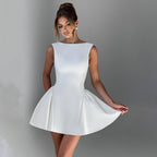 Fitted Dress with an Open Back