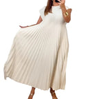 Pleated Sleeveless Dress