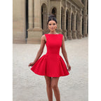 Fitted Dress with an Open Back