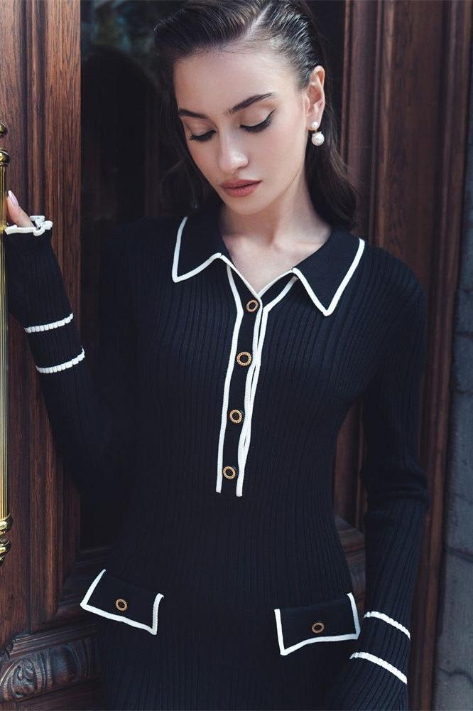 Knit Ruffled Dress