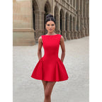 Fitted Dress with an Open Back