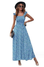 Floral Dress with a Square Neck