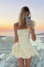 One-Shoulder Dress with Ruffle Details