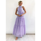 Relaxed-Fit Sleeveless Long Dress