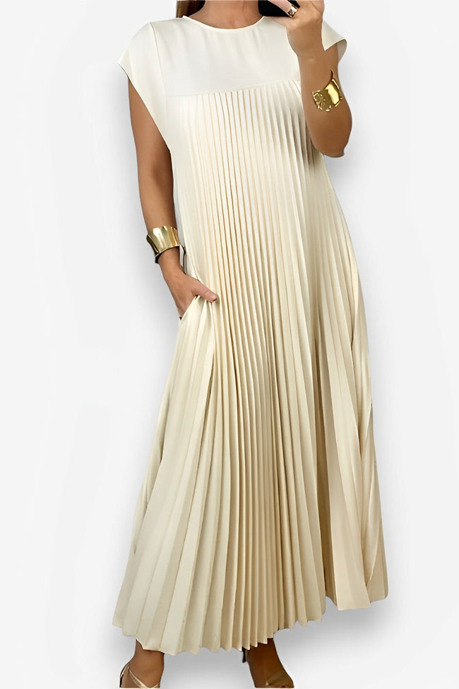 Pleated Sleeveless Dress Main image