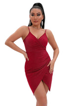 Glitter Sleeveless Mini Dress
