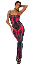Striped Strappy Long Dress