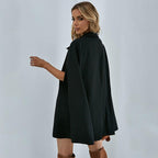 V-Neck Dress with a Single-Breasted Front