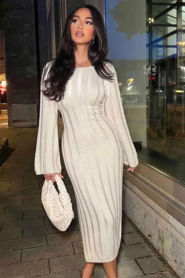 Knit Crewneck Dress