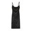 Velvet Midi Dress with a Split Detail