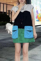 Relaxed-Fit Dress with Drawstring Detail