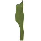 Asymmetric Dress with a One-Shoulder Cut