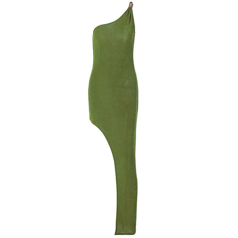 Asymmetric Dress with a One-Shoulder Cut