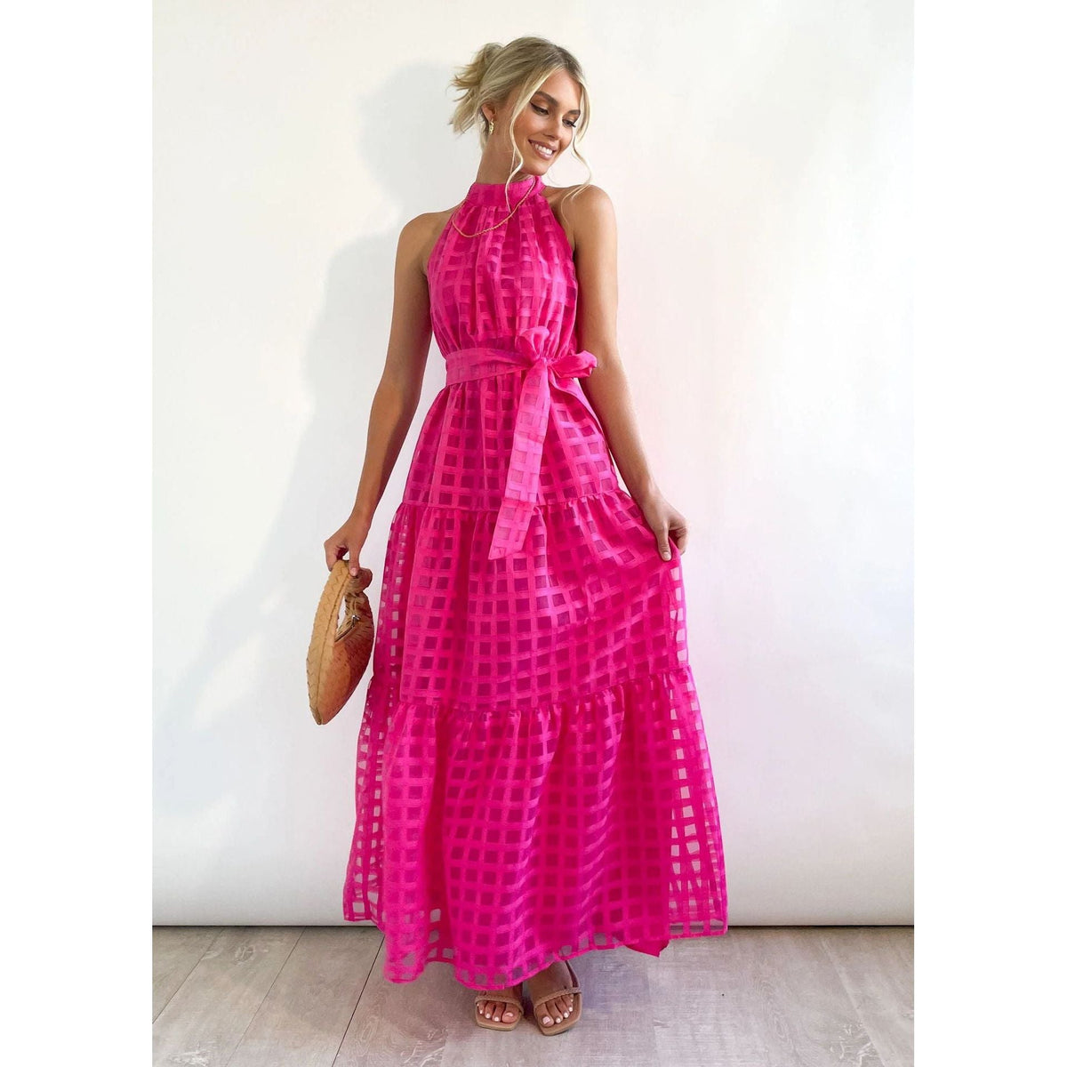 Relaxed-Fit Sleeveless Long Dress