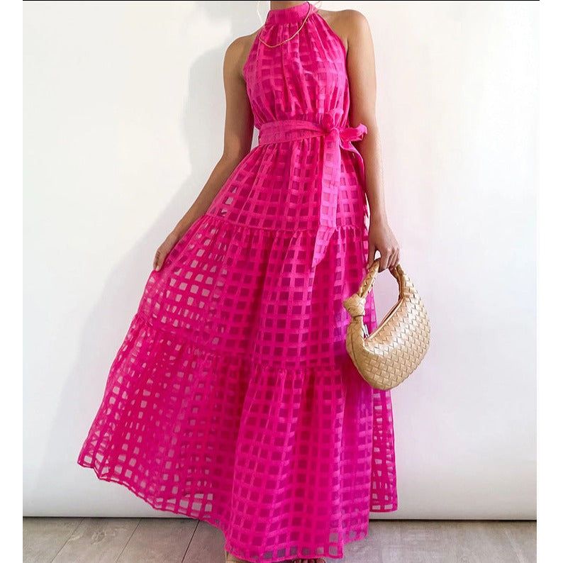 Relaxed-Fit Sleeveless Long Dress