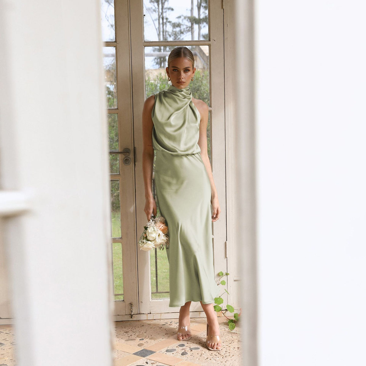 Ellia Cotton-Blend Dress