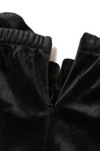 Velvet Corset-Style Dress with an Off-Shoulder Neck