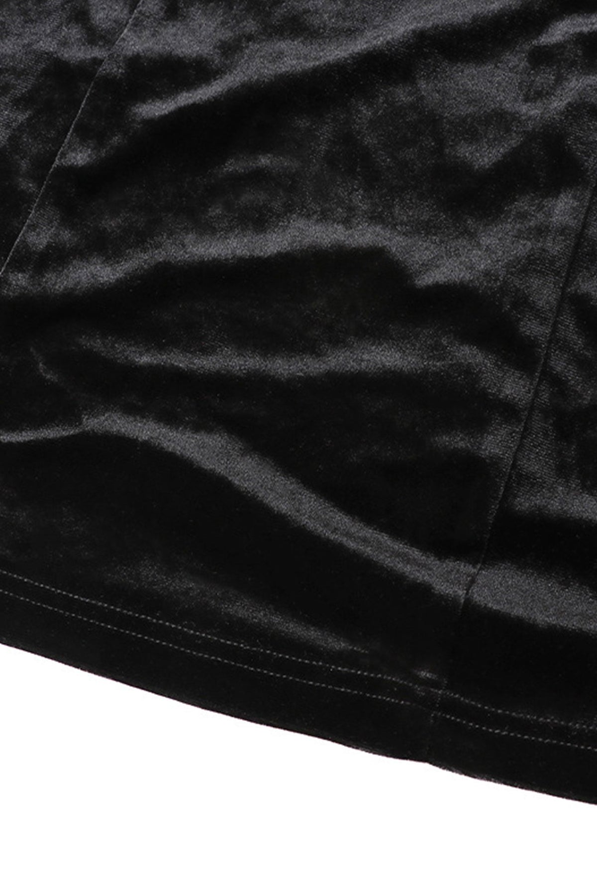 Velvet Corset-Style Dress with an Off-Shoulder Neck
