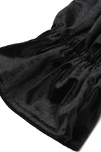 Velvet Corset-Style Dress with an Off-Shoulder Neck