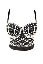 Strappy Pearl-Detail Cami Top