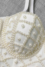 Strappy Pearl-Detail Cami Top