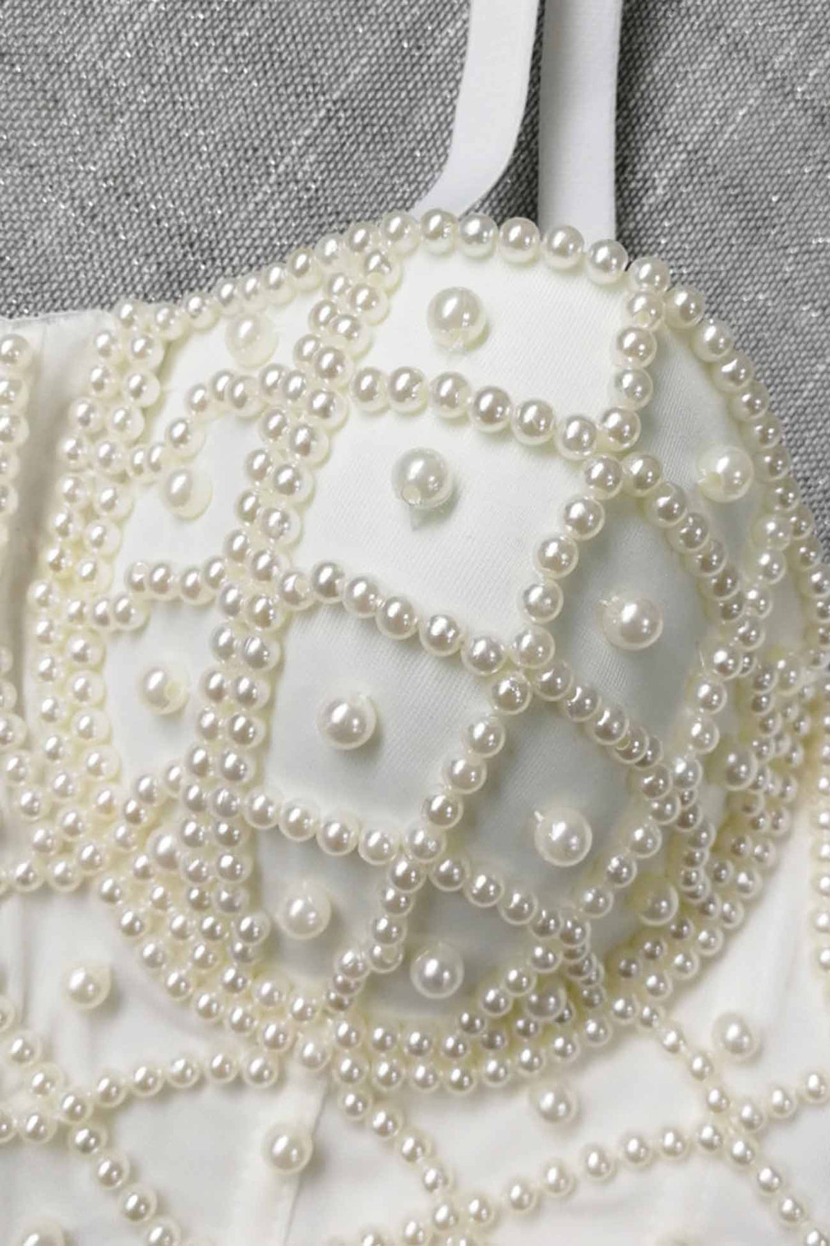 Strappy Pearl-Detail Cami Top