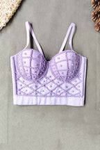 Strappy Pearl-Detail Cami Top