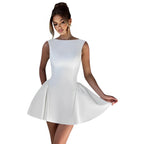 Fitted Dress with an Open Back