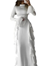 Lace Dress with a Round Neck
