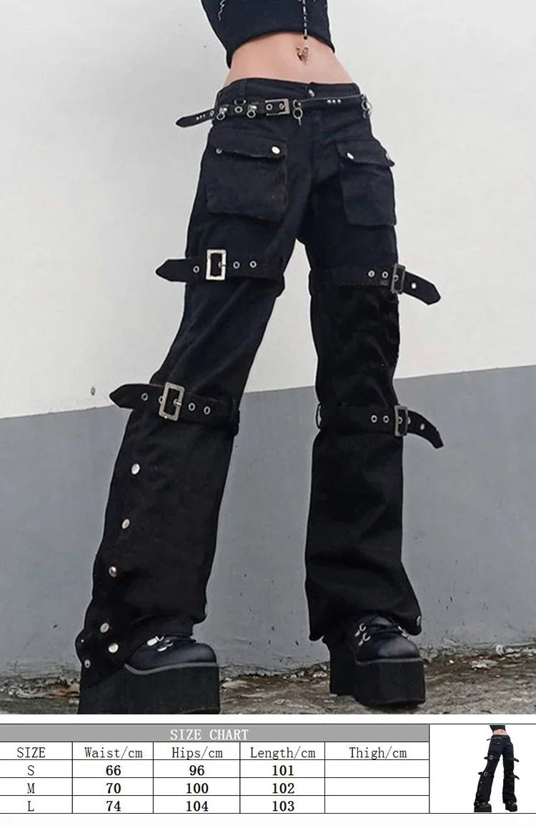 Dress Gothic Denim Rebel Pant black5 / S