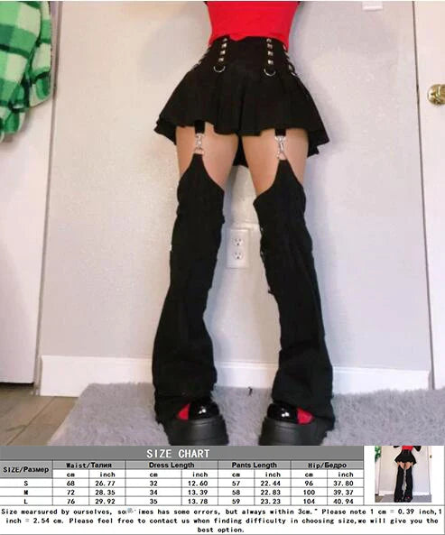Dress Gothic Denim Rebel Pant black4 / S
