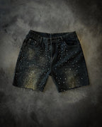 Sparkling Sequined Denim Short black1 / S