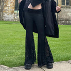 Lace Patchwork Mysterious Pant Black / S