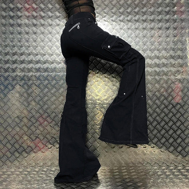 Dark Fashion Slender Denim Trouser Black / S Main image
