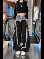 Dark Gothic Skirt Parachute Denim Trouser