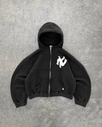 Dark Antique Large Design Hoodie Black2 / M