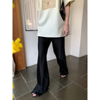Wide-Leg Satin Pants
